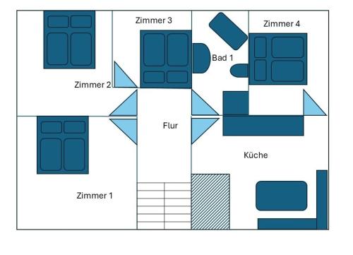 La!Maison am Rheinの見取り図または間取り図