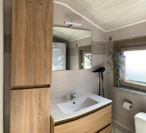 Koupelna v ubytování Casita Azul