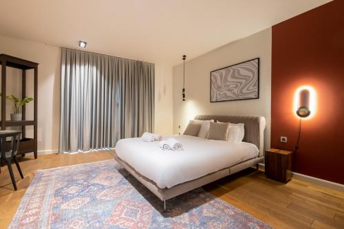 Ένα ή περισσότερα κρεβάτια σε δωμάτιο στο Galata 21,1