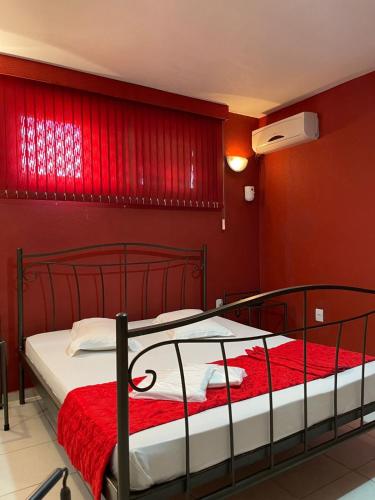 Katil atau katil-katil dalam bilik di Motel Vertuno
