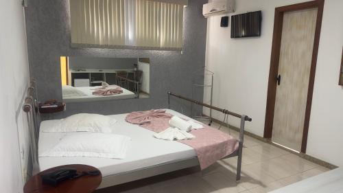 Katil atau katil-katil dalam bilik di Motel Vertuno
