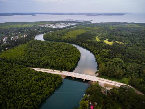 Landskap semula jadi dekat dengan asrama