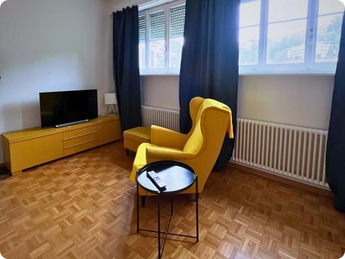 Posezení v ubytování Elegant Vaudois