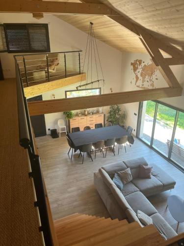 Zona d'estar a Villa Alpine