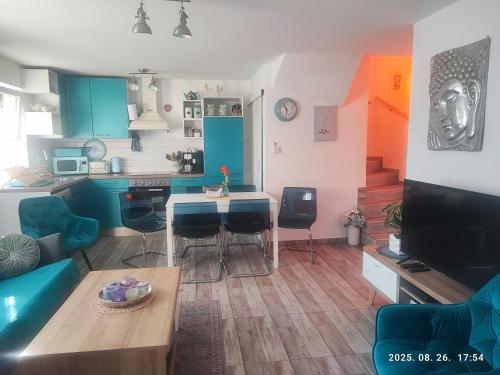 Kuchyň nebo kuchyňský kout v ubytování Éva Háza Nyugalom/Pihenés/Relax