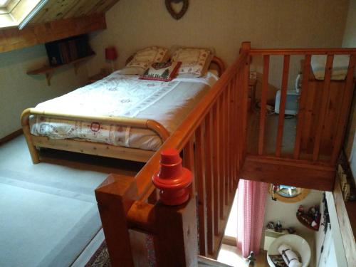 Ένα ή περισσότερα κρεβάτια σε δωμάτιο στο "Chalet TOURELLE "THORENC