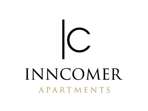 a letter c logo in black on a white background at Das Sill by Inncomer in Innsbruck