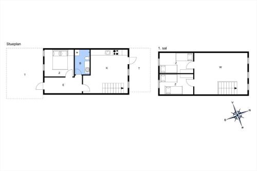 a house with a viewfourth floor plan at 0456-Romo-Vestergade-227-Ap-15 in Sønderby