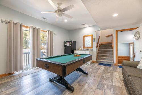 a living room with a pool table in it at Duck Life D4242 - Pool, Rec Room, Sound View in Sanderling