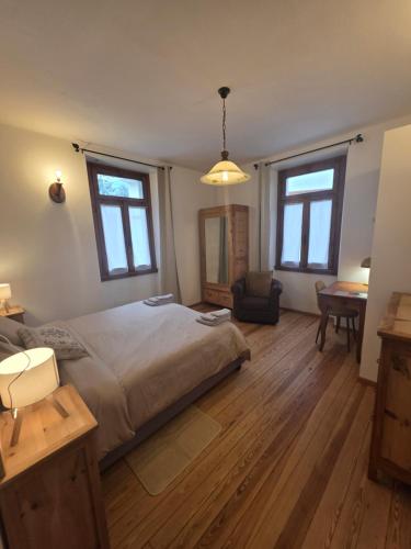 Postel nebo postele na pokoji v ubytování Appartamento 110mq Zona Terme posto auto privato