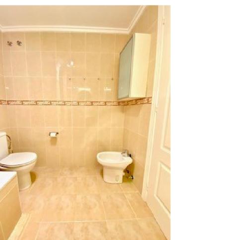 a bathroom with a toilet and a sink at Casa Maria with Pool, Terace & Amazing View - near Beach, Golf, Town & Relax - 1-6 Guests in Rojales