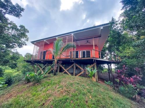 a house on top of a hill at Boquete in Bajo Boquete