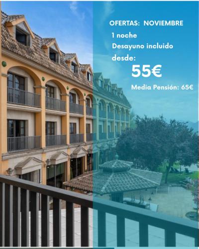 Aussicht vom Balkon eines Gebäudes in der Unterkunft RL Ciudad de Úbeda in Úbeda