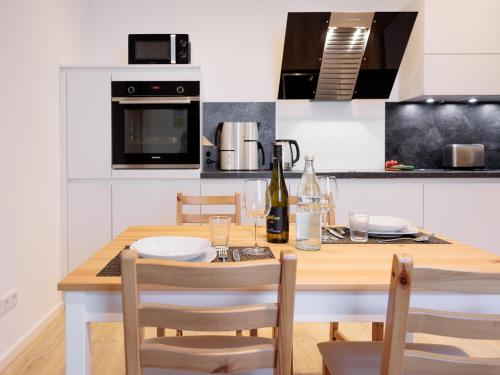 Kuchyň nebo kuchyňský kout v ubytování Modern Home Check-in & chill down auf 65 qm²