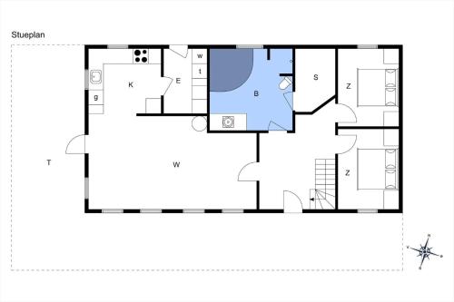 a floor plan of a house at 2605-Romo-A-Hansensvej-3 in Vesterhede