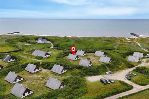 an aerial view of a group of houses with a stop sign at 530-Lemvig-Lokkevej-59-D in Lemvig