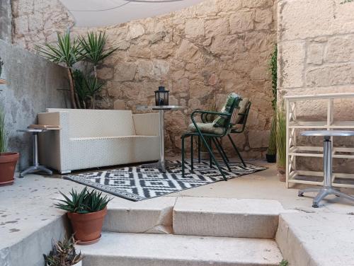 Garden living room, cozy studio