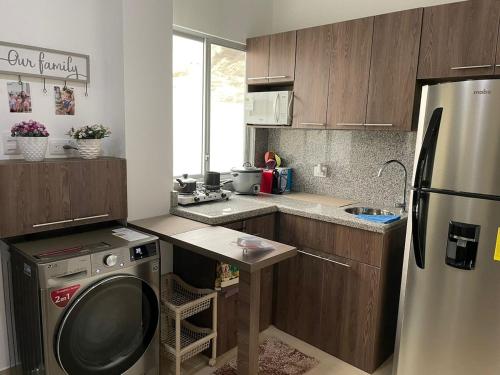 Η κουζίνα ή μικρή κουζίνα στο Comfortable apartment of Playa en Punta Blanca