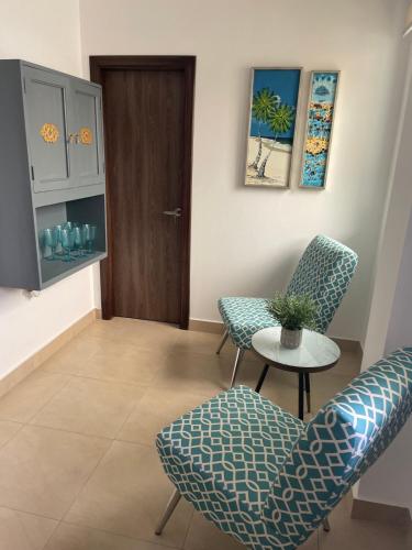 Χώρος καθιστικού στο Comfortable apartment of Playa en Punta Blanca