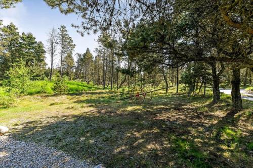 a path in the woods with trees and grass at BV395-Oksbol-Graevlingevej-1 in Oksbøl