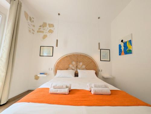 Ένα ή περισσότερα κρεβάτια σε δωμάτιο στο Casa Di Leda 1
