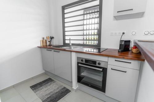 Cuisine ou kitchenette dans l'établissement Le Nid de Thalys - Charming Apartment