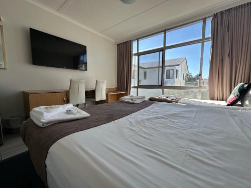 Airway Motelにあるベッド