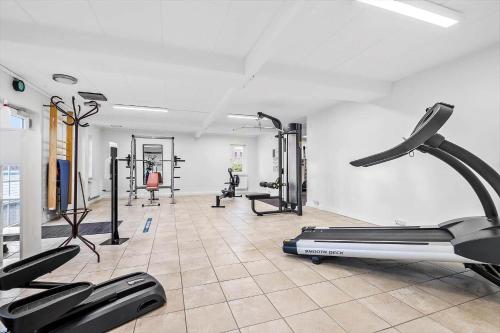 a gym with several treadmills and cardio machines at 0366-Romo-Vestergade-153-B-Ap-126 in Sønderby
