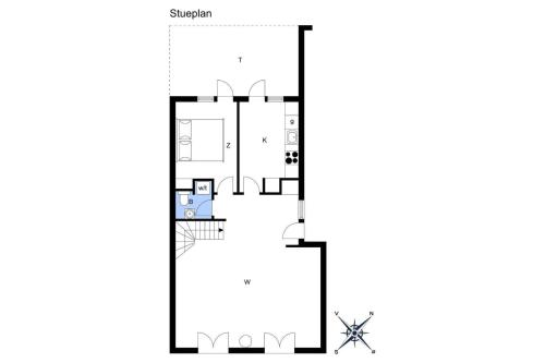 a floor plan of a house at 11207-Nykobing-Sj-Havnevej-65-1-th in Nykøbing Sjælland