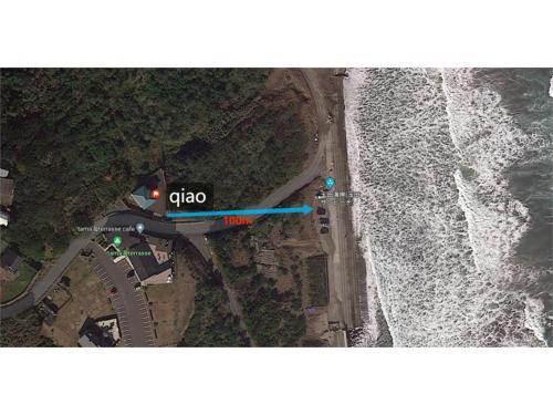 an aerial view of the beach and the ocean at Qiao No,105 - Vacation STAY 75661v in Hokota
