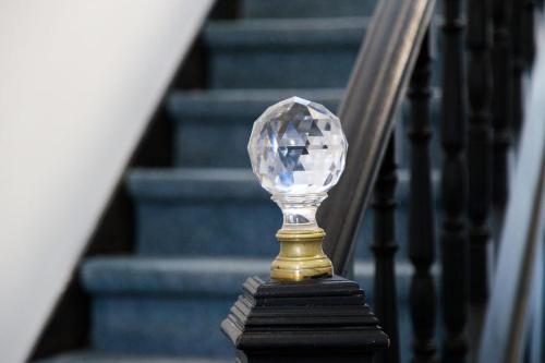 a diamond in a glass on a stair case at SEE - Gare de Marly in Valenciennes