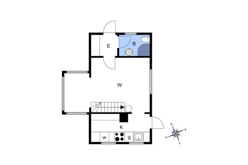 a floor plan of a house with a spider at 1319-N-Liseleje-Liselejevej-55 in Liseleje