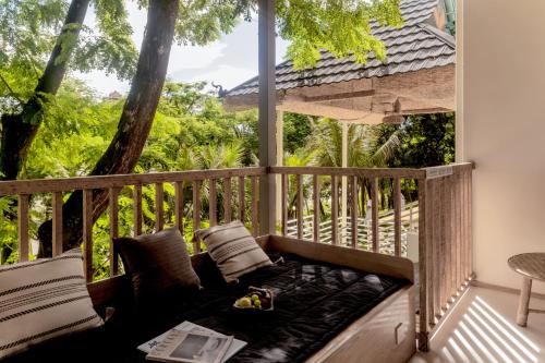 Balkoni atau teres di Wan'an Tinglan Wild Luxury Resort Hotel