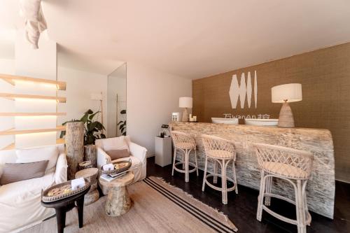 Ruang duduk di Wan'an Tinglan Wild Luxury Resort Hotel