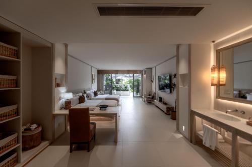 Ruang duduk di Wan'an Tinglan Wild Luxury Resort Hotel