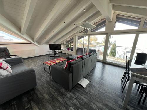 TV/Unterhaltungsangebot in der Unterkunft Dachwohnung mit Balkon am Brienzersee, Brienz BE