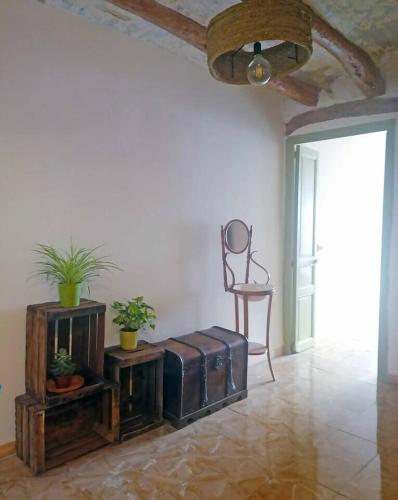 Χώρος καθιστικού στο Disfruta de una escapada Rural en Ca la Lola