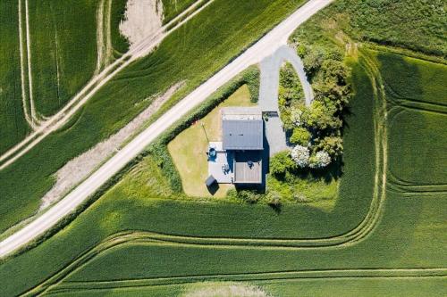 an aerial view of a house and a road at 523-Lemvig-Gammel-damsgardvej-8 in Lemvig