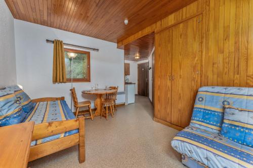 Χώρος καθιστικού στο Chalet les arolles