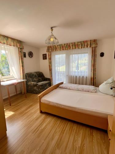 Katil atau katil-katil dalam bilik di Schwarzwald-Ferienwohnung Lehmann
