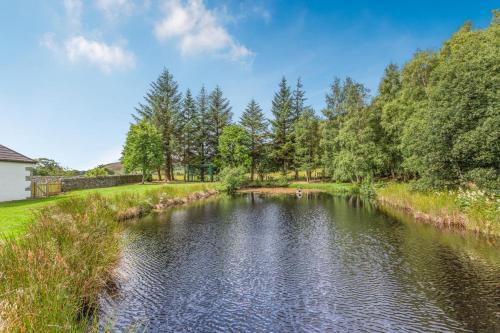 a view of a river with trees in the background at 2 Bed in Newtonmore oc-e32418 in Newtonmore