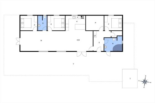 a house with a viewfourth floor plan at FAN050-Fano-Skovsletten-2 in Fanø