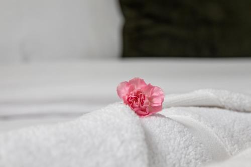 Ένα ή περισσότερα κρεβάτια σε δωμάτιο στο Spacious Luxurious Serviced Accommodation 6