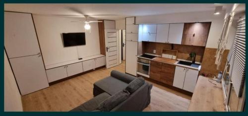 Kuchyň nebo kuchyňský kout v ubytování Apartament Gołębiów Radom