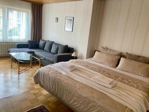 Ένα ή περισσότερα κρεβάτια σε δωμάτιο στο Ferienhaus Gramm