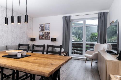Posezení v ubytování Cosy and Modern Apartment Labska Spindl