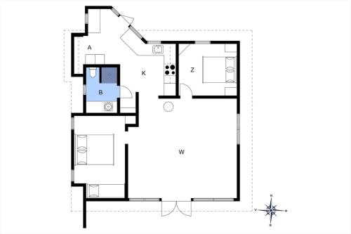 a floor plan of a house at BL1374-Saltum-Sydvestpassagen-8 in Saltum