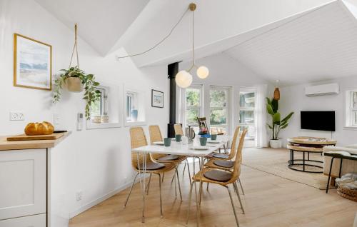 Μια τηλεόραση ή/και κέντρο ψυχαγωγίας στο Lovely Home In Nykøbing Sj With Wifi