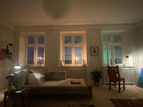 Et opholdsområde på Centrum Apartment