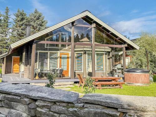 Bygningen som feriehuset ligger i